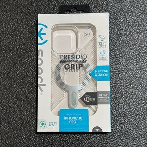 Speck Presidio Grip Case for iPhone 16 Pro Click Lock Clear New